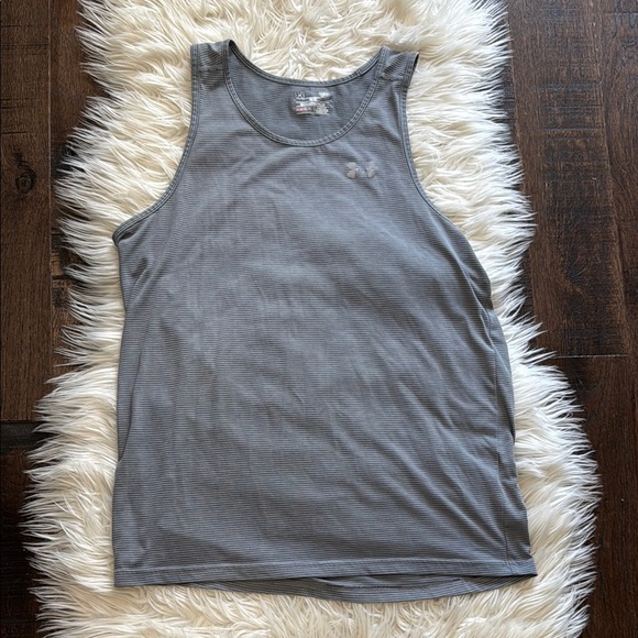 Men's Under Armour Light Gray Tank Top - Picture 1 of 4